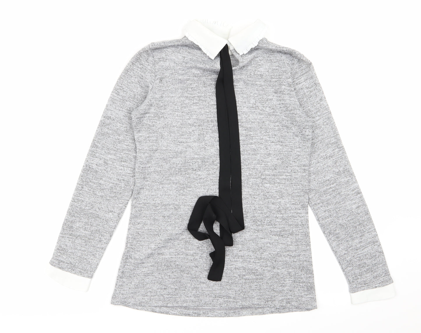 Dorothy Perkins Womens Grey   Basic T-Shirt Size 8