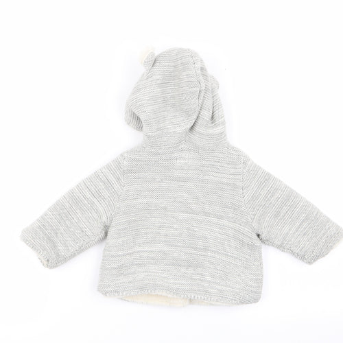 Gap Boys Grey   Overcoat Coat Size 3-6 Months