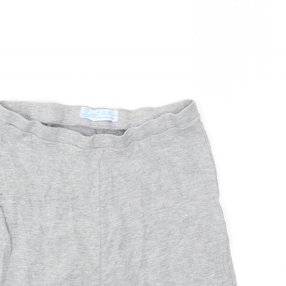 Primark Womens Grey   Cut-Off Shorts Size XS - stretch waistband
