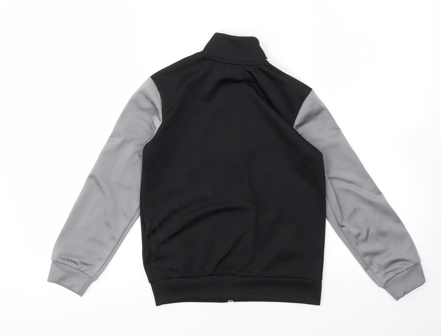 adidas Boys Black   Full Zip Jumper Size 7-8 Years