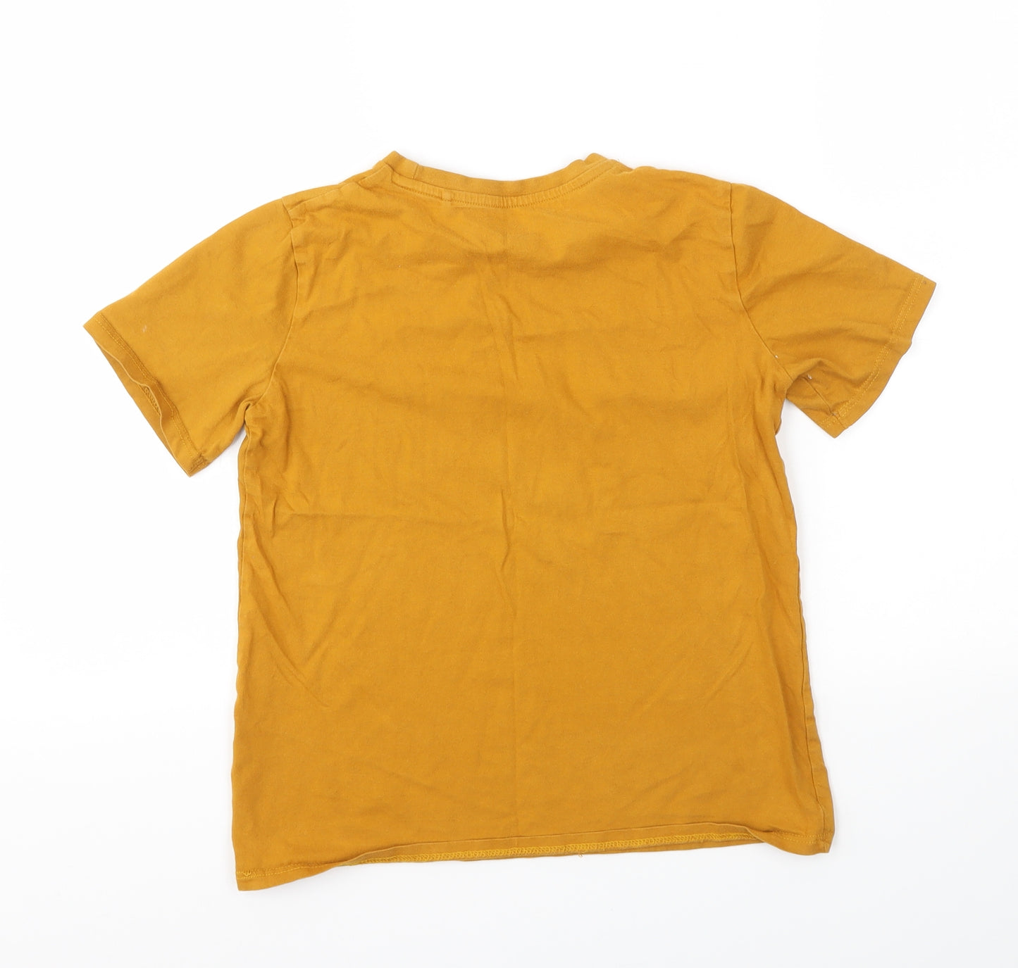 RIVER ISLAND  Girls Yellow   Basic T-Shirt Size 9-10 Years