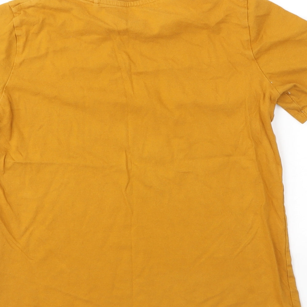 RIVER ISLAND  Girls Yellow   Basic T-Shirt Size 9-10 Years