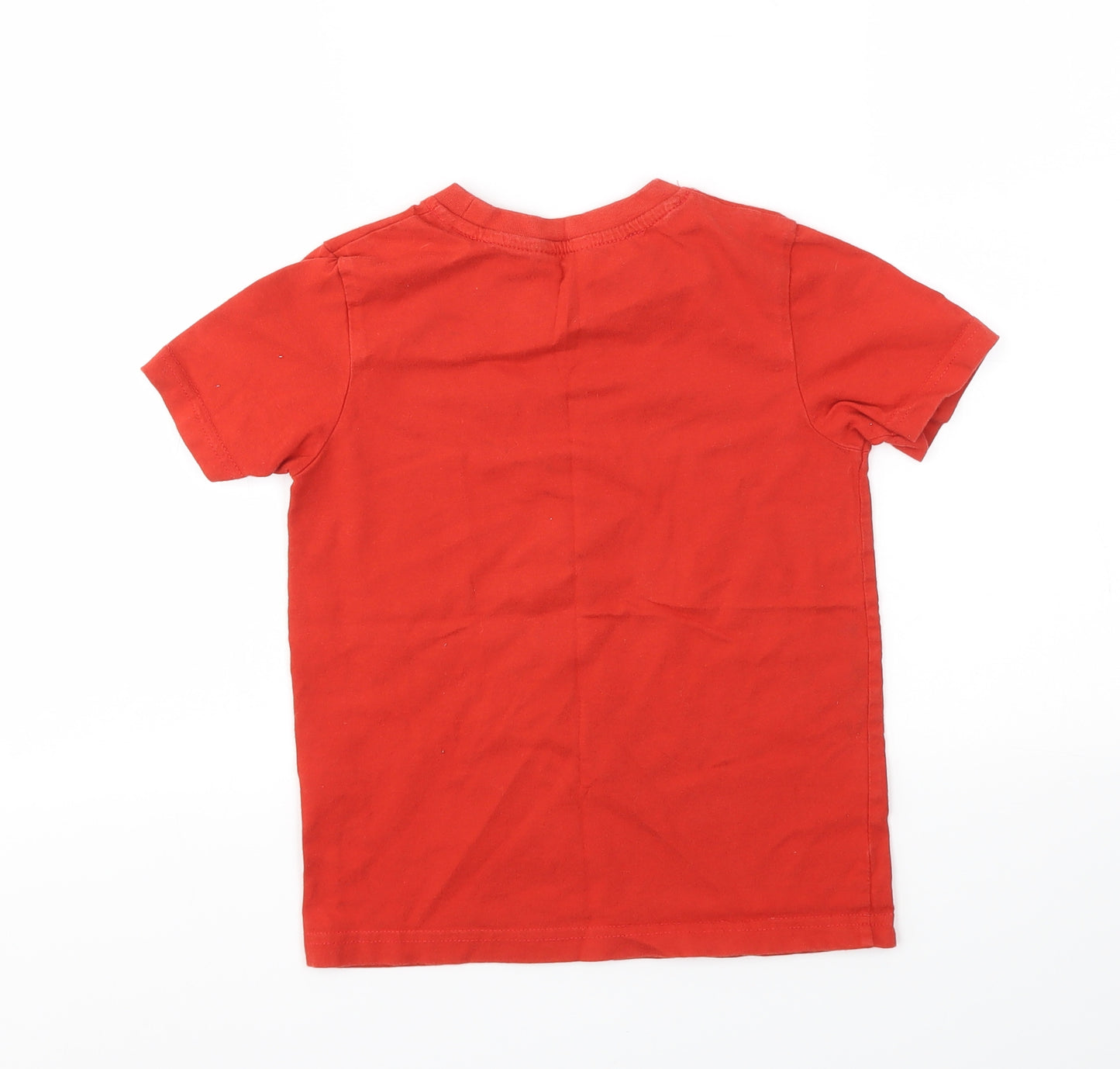 George Boys Red   Basic T-Shirt Size 4-5 Years