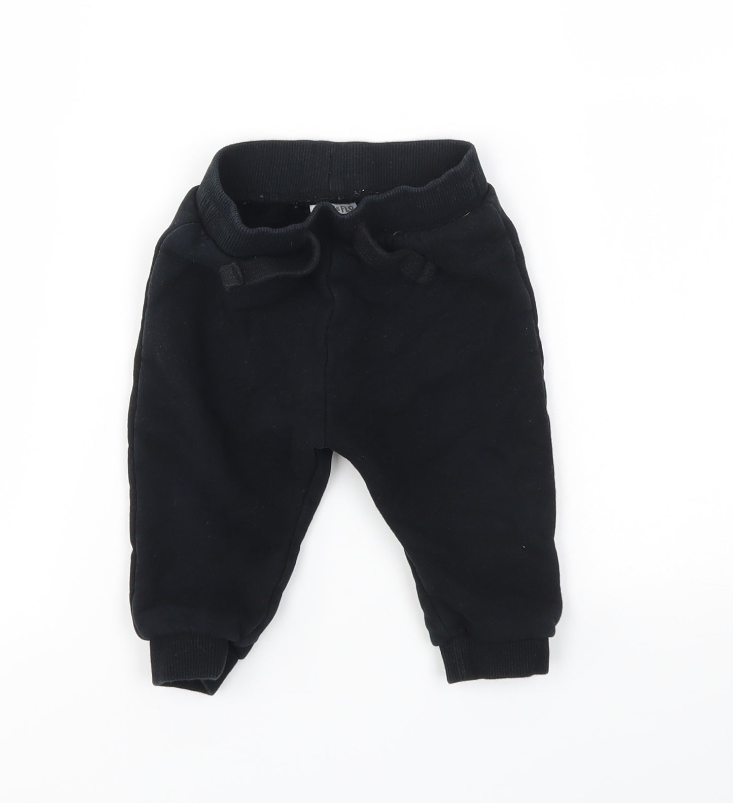 FRED &FLO Boys Black   Jogger Trousers Size 6-9 Months