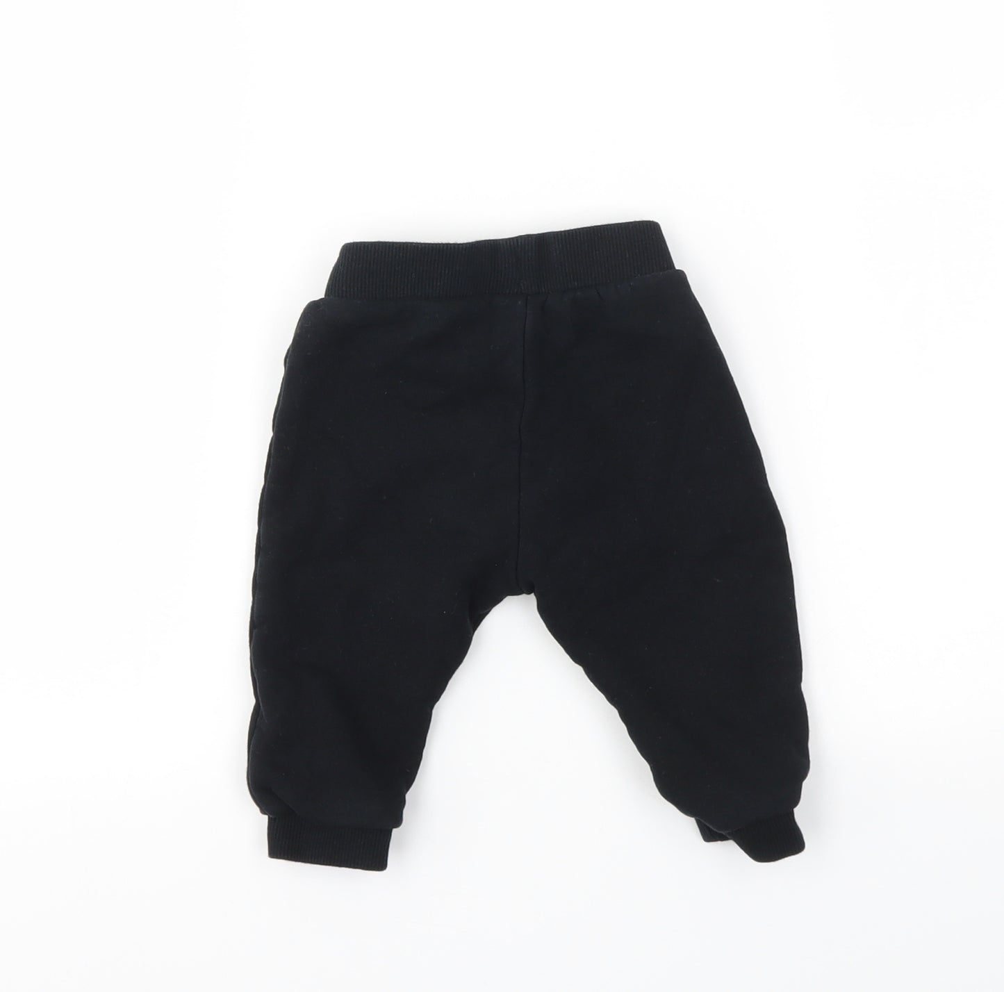 FRED &FLO Boys Black   Jogger Trousers Size 6-9 Months