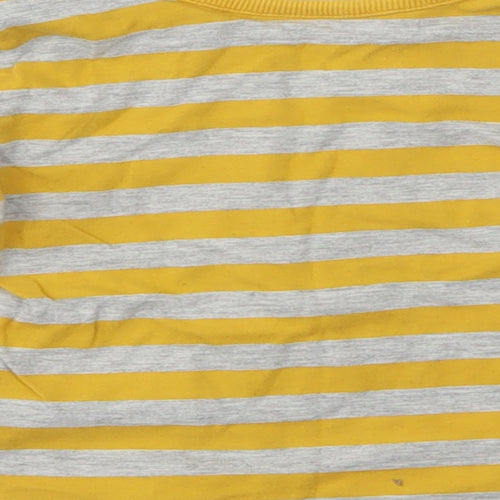 George Boys Yellow Striped  Basic T-Shirt Size 6-9 Months