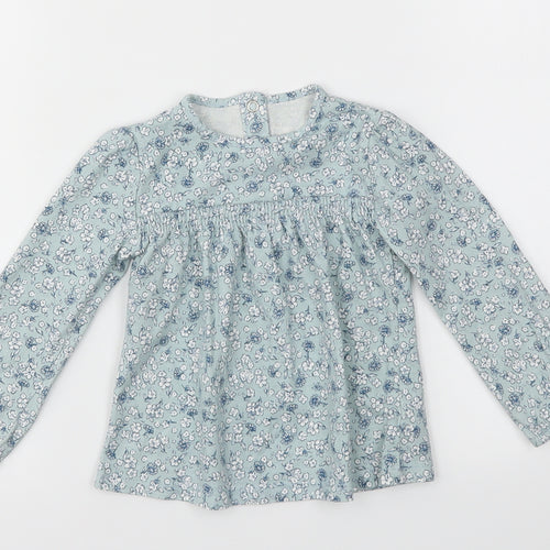 TU Girls Blue Floral  Fit & Flare  Size 12-18 Months