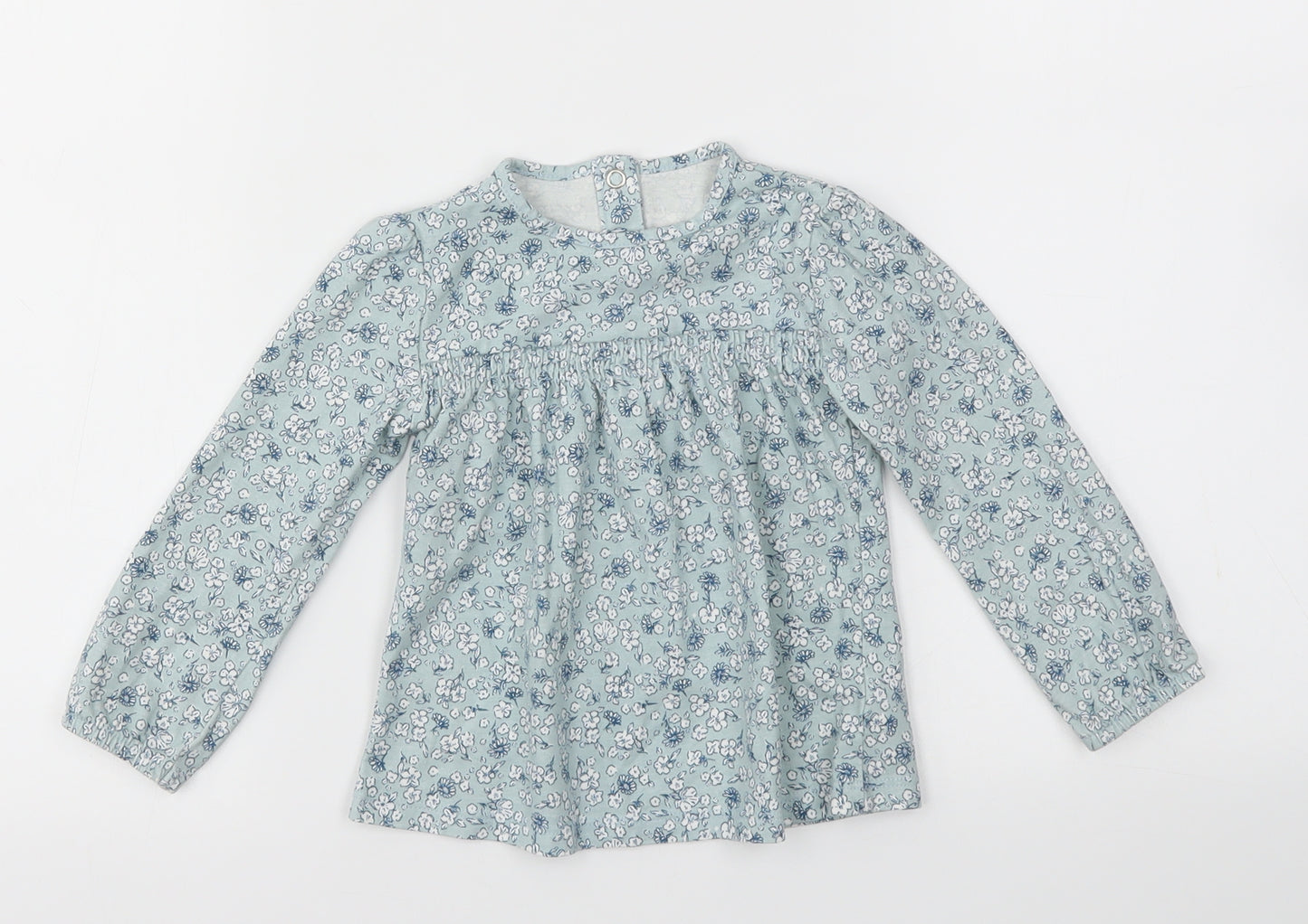 TU Girls Blue Floral  Fit & Flare  Size 12-18 Months