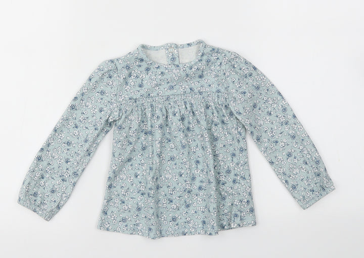 TU Girls Blue Floral  Fit & Flare  Size 12-18 Months