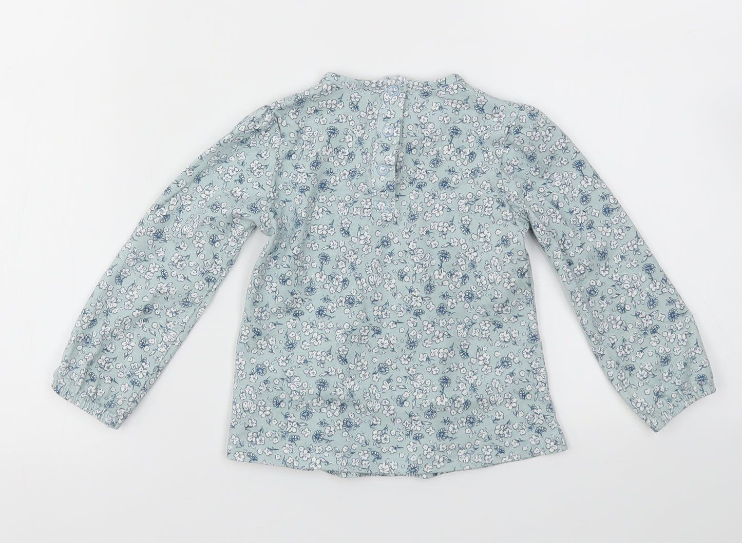 TU Girls Blue Floral  Fit & Flare  Size 12-18 Months