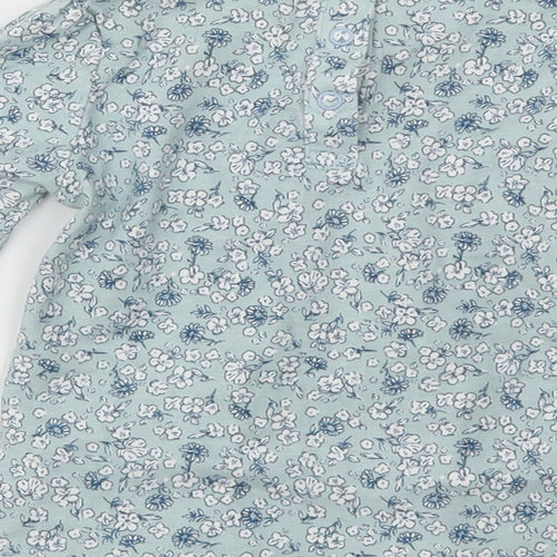 TU Girls Blue Floral  Fit & Flare  Size 12-18 Months