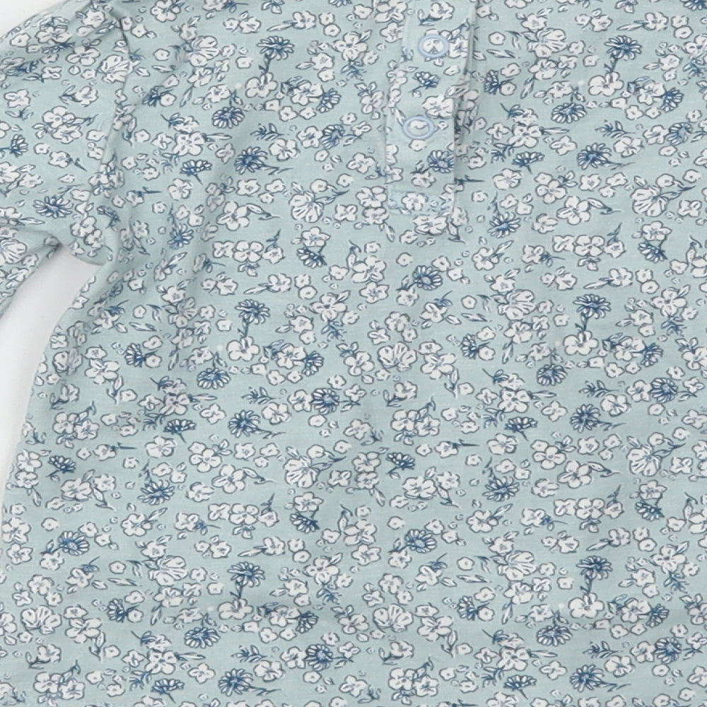 TU Girls Blue Floral  Fit & Flare  Size 12-18 Months