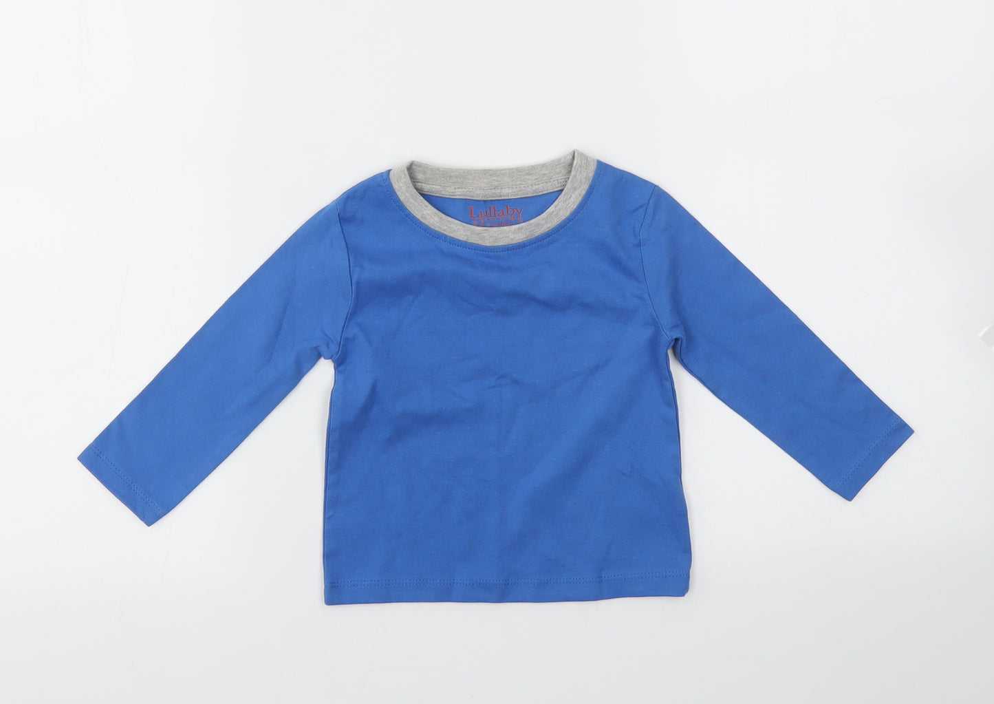 LULLABABY Boys Blue   Basic T-Shirt Size 9-12 Months