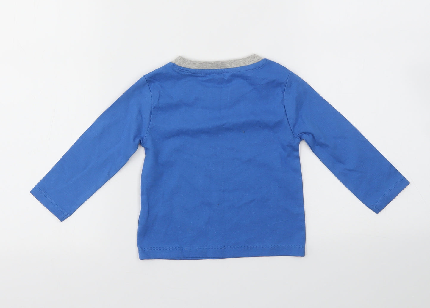 LULLABABY Boys Blue   Basic T-Shirt Size 9-12 Months