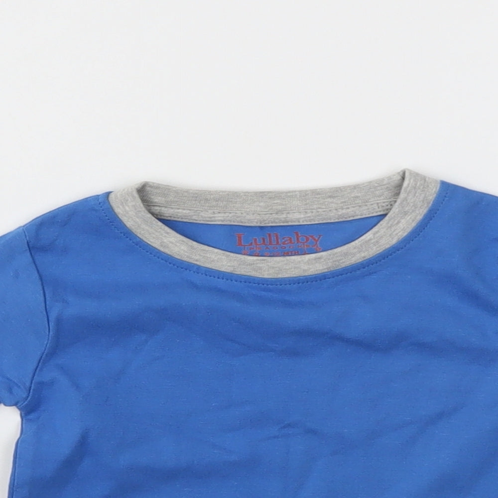 LULLABABY Boys Blue   Basic T-Shirt Size 9-12 Months
