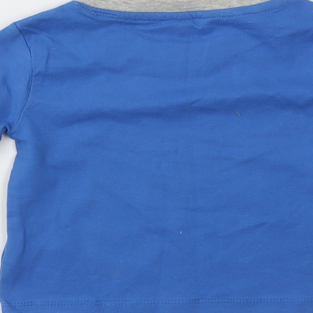 LULLABABY Boys Blue   Basic T-Shirt Size 9-12 Months