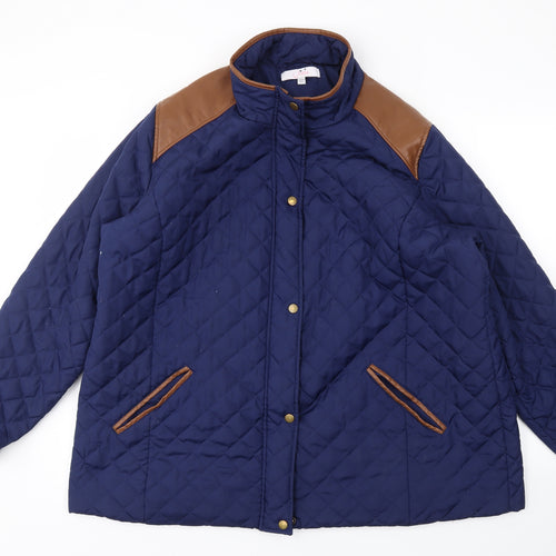 Julipa  Womens Blue   Jacket Coat Size 22