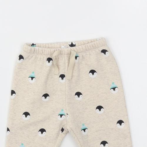 Gap Girls Beige Animal Print  Capri Trousers Size 3-6 Months