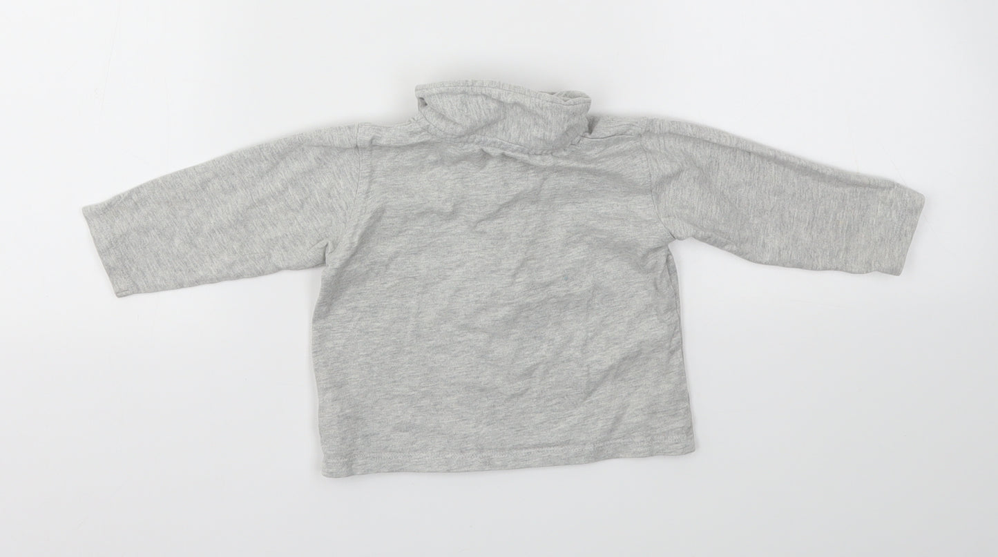 M&S Boys Grey   Basic T-Shirt Size 6-9 Months