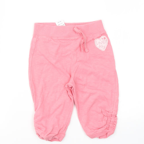 NEXT Girls Pink   Capri Trousers Size 12-18 Months