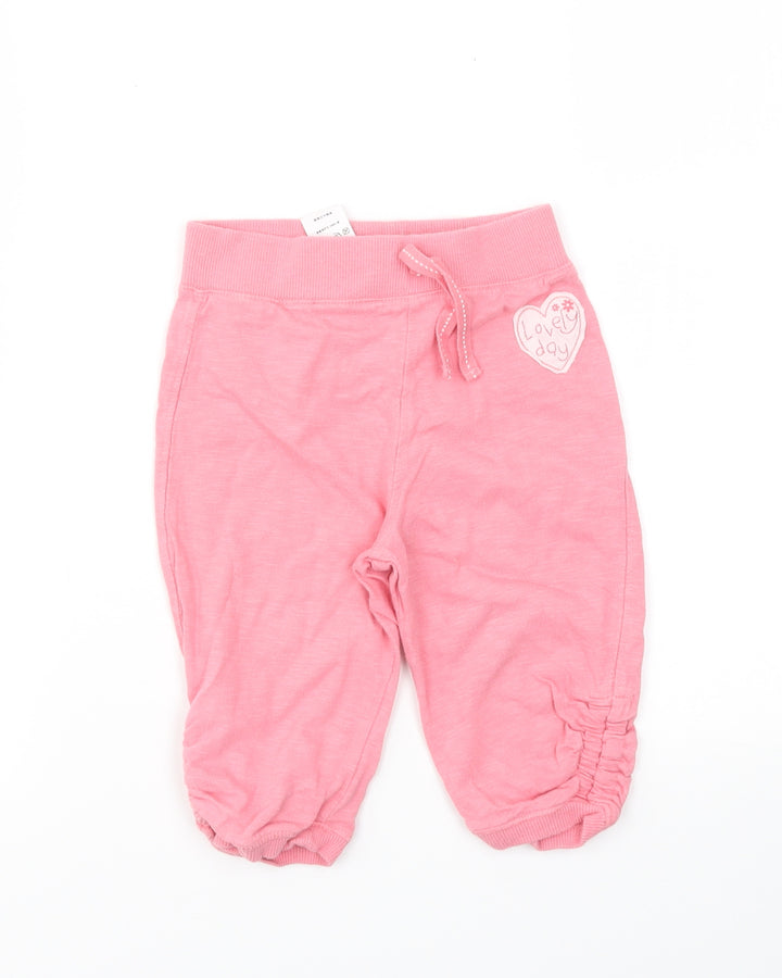 NEXT Girls Pink Capri Trousers Size 12-18 Months