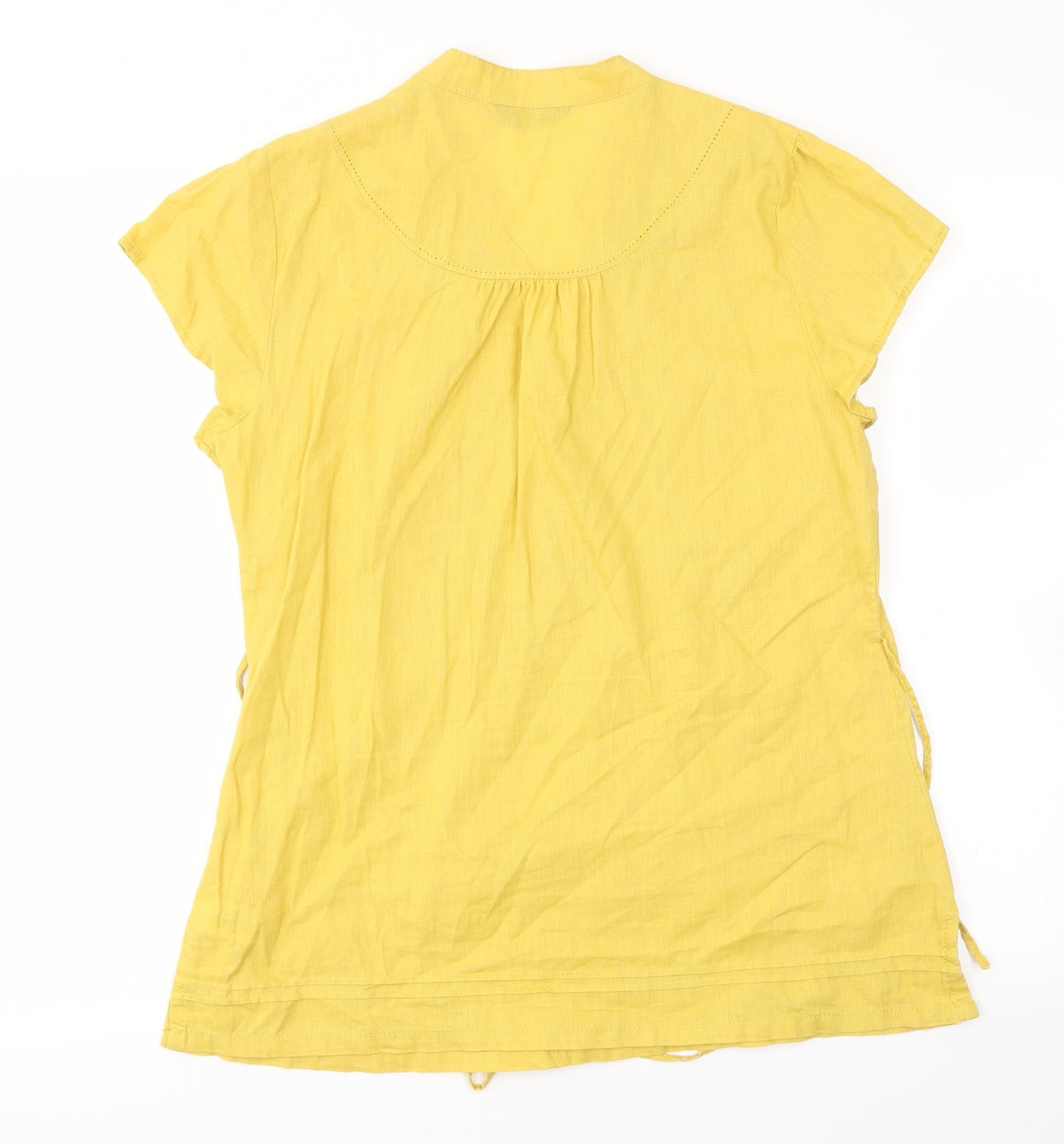 F&F Womens Yellow   Basic Blouse Size 14