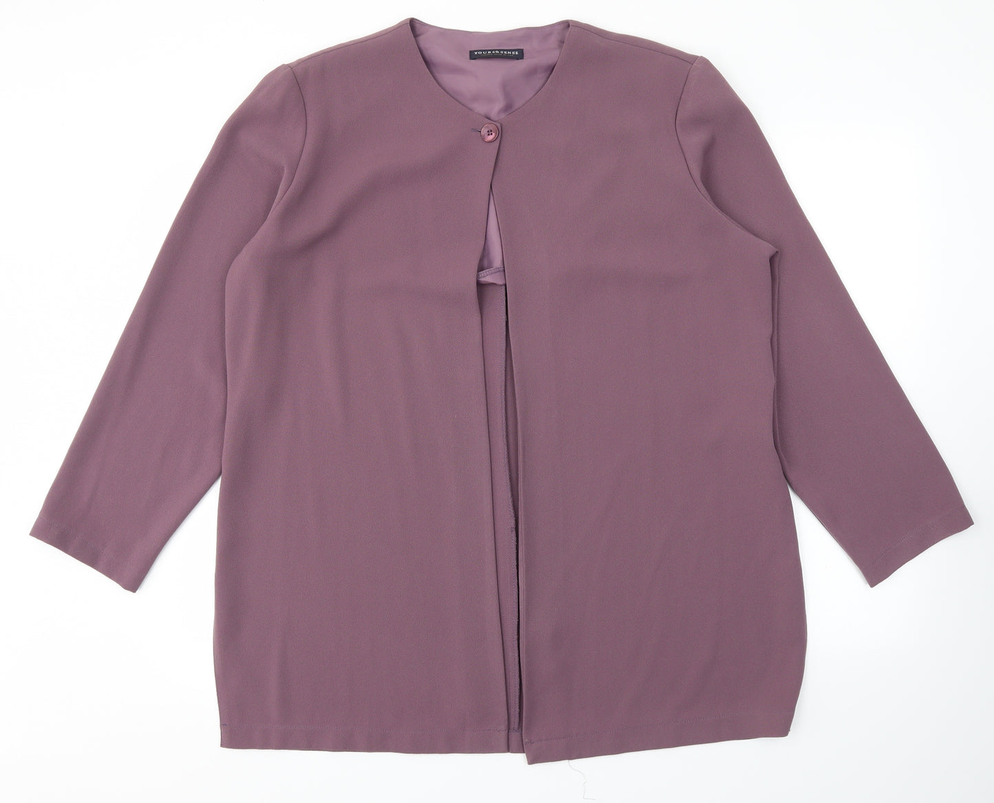 Your 6th Sense Womens Purple   Jacket Blazer Size 18