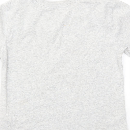 H&M Girls Grey   Basic T-Shirt Size 5-6 Years
