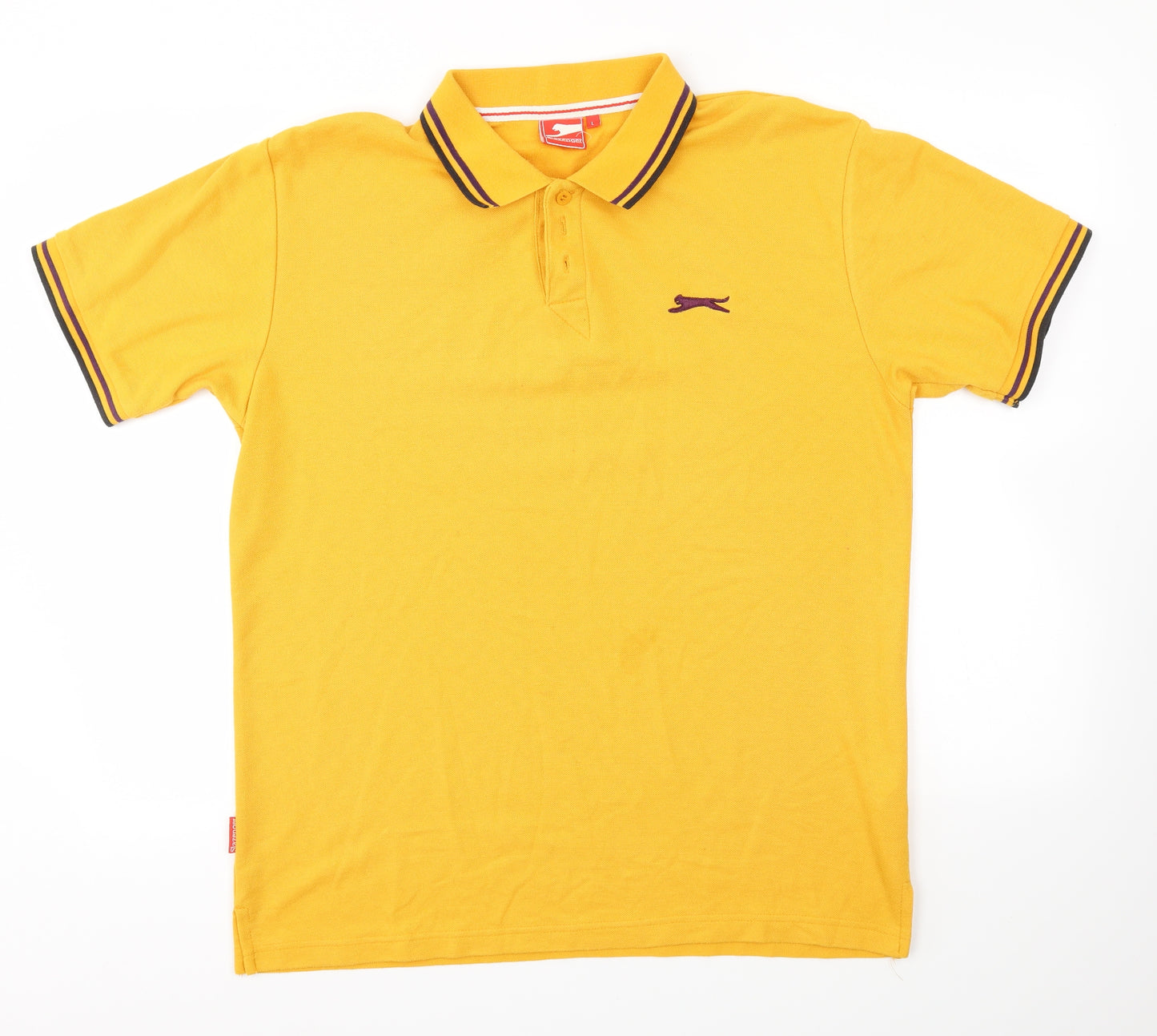 slazender Mens Yellow    T-Shirt Size L
