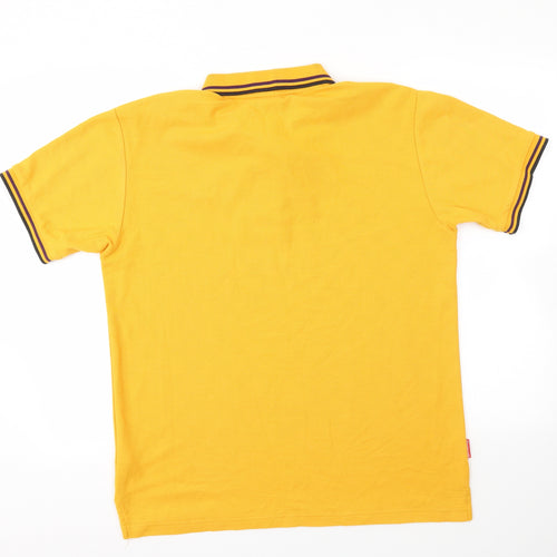 slazender Mens Yellow    T-Shirt Size L