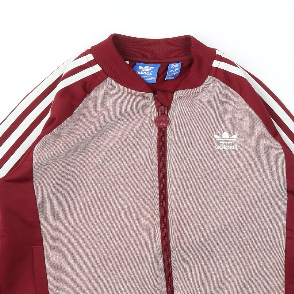 adidas Boys Purple   Full Zip Jumper Size 11-12 Years