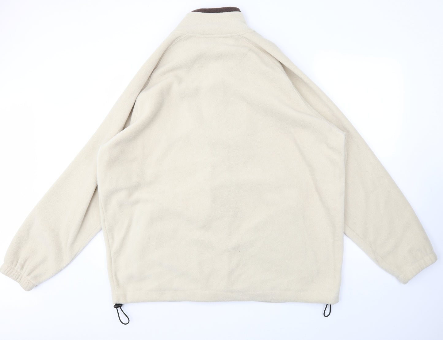 Cotton Traders Mens Ivory   Full Zip Sweatshirt Size 2XL