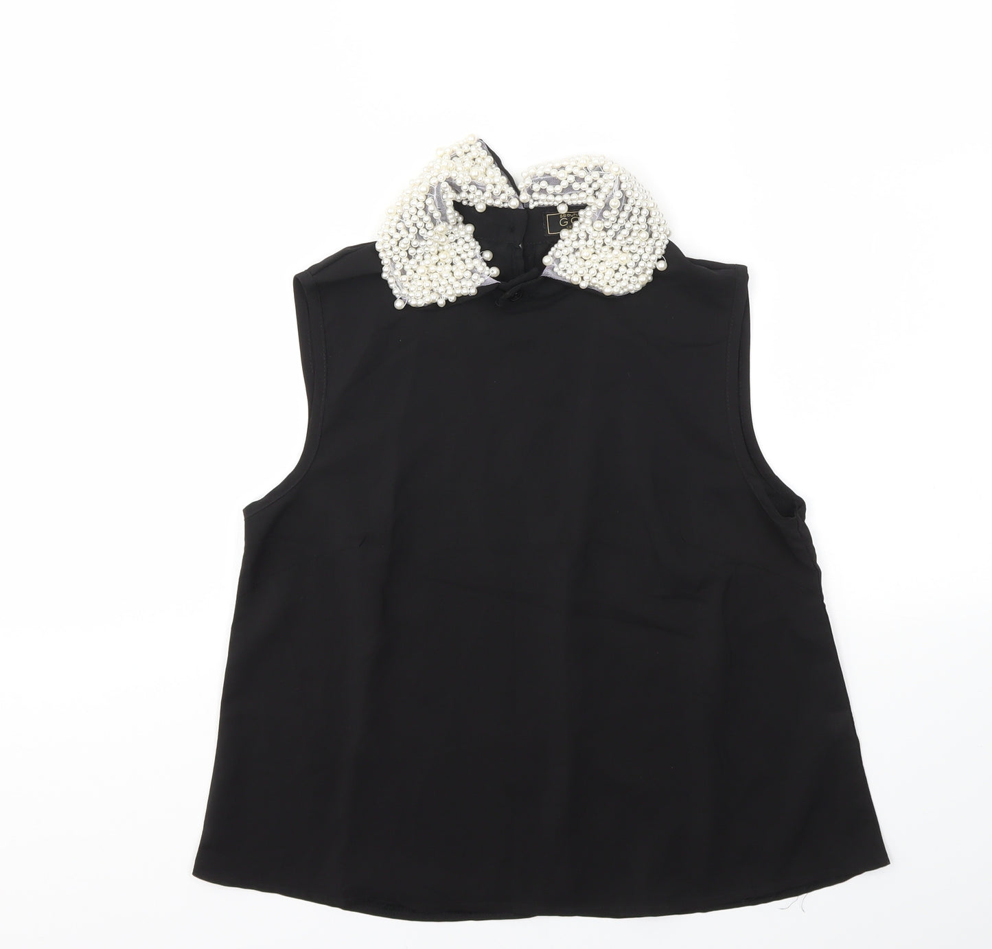 gold  Womens Black   Basic Blouse Size 8