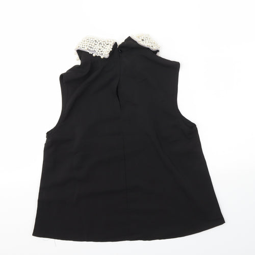 gold  Womens Black   Basic Blouse Size 8
