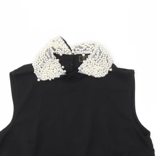 gold  Womens Black   Basic Blouse Size 8