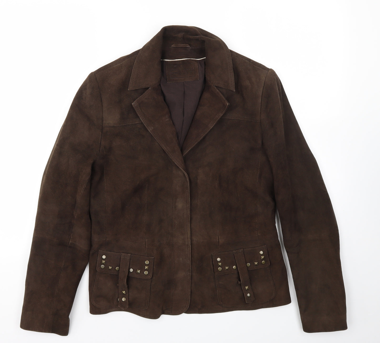 M&S Womens Brown   Jacket Coat Size 14