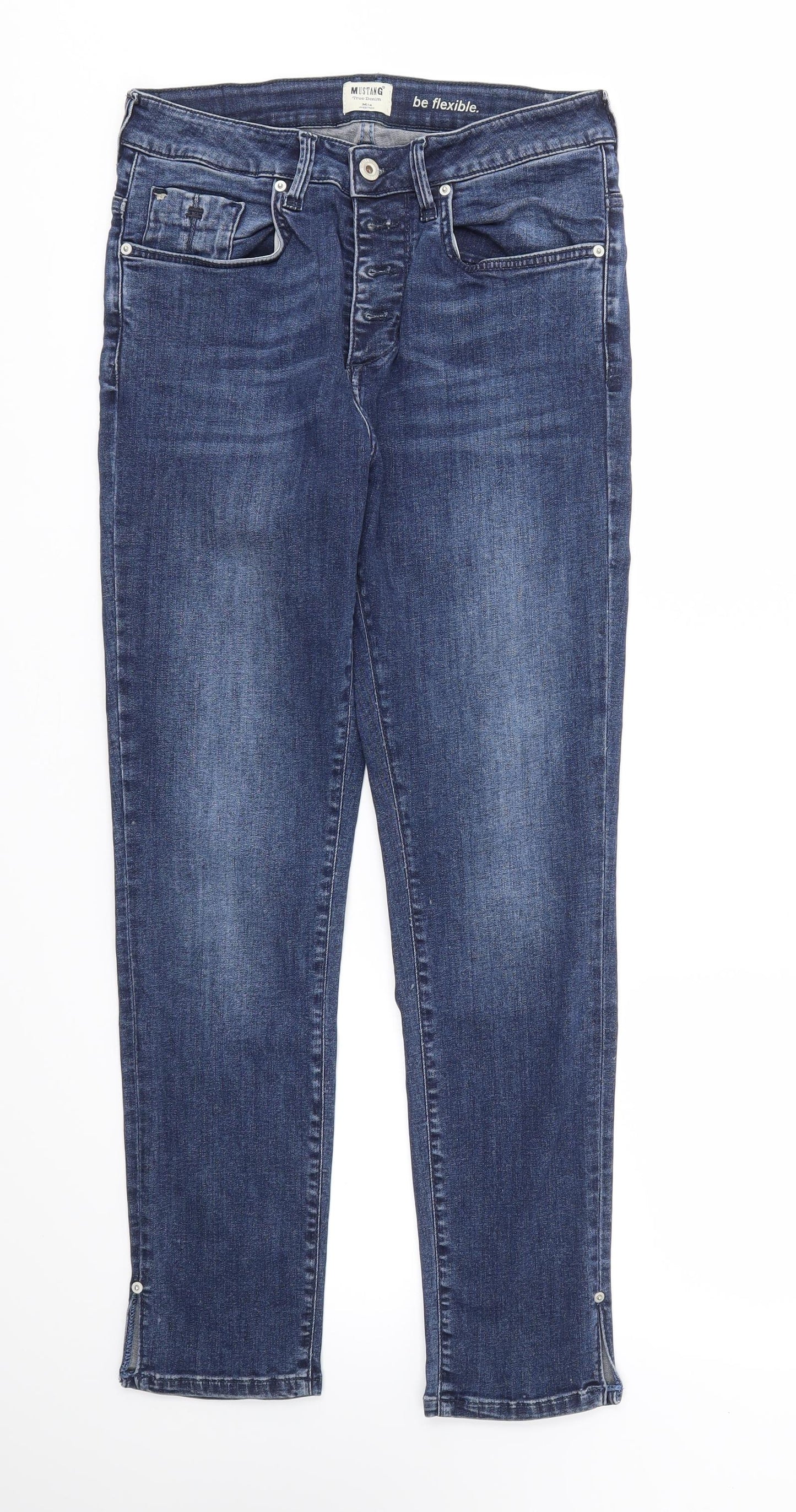 Mustang Womens Blue   Straight Jeans Size 28 L32 in