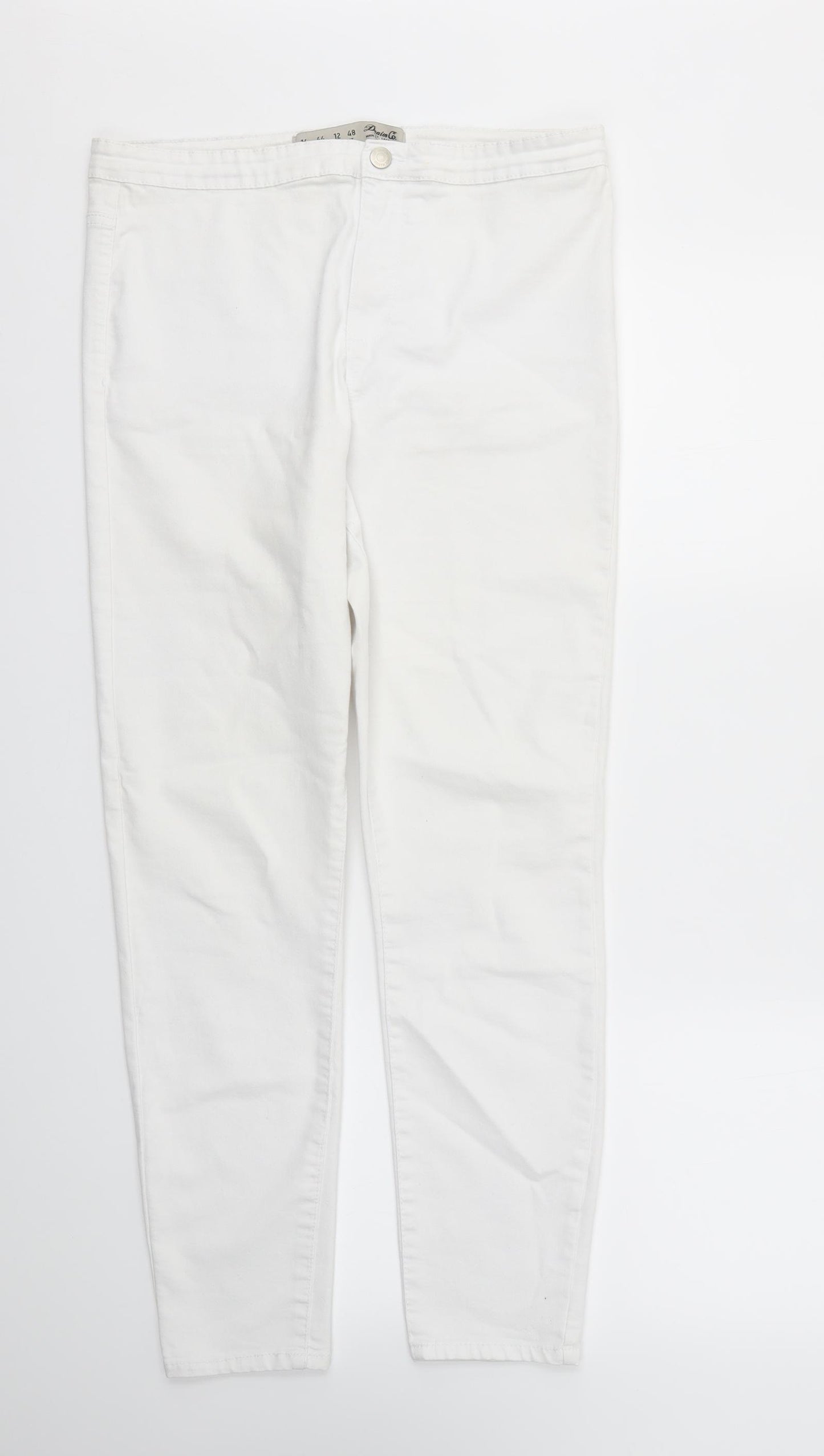 DENIM&CO Womens White   Skinny Jeans Size 16 L27 in