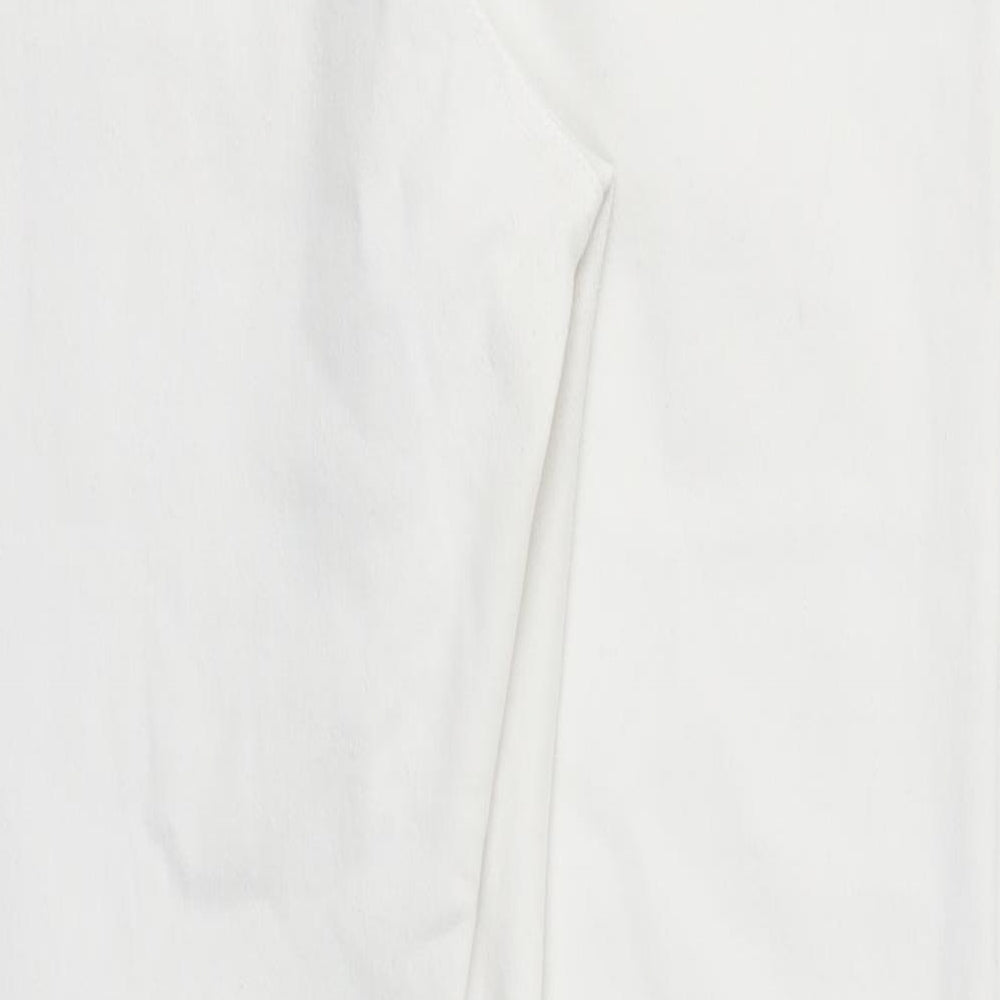 DENIM&CO Womens White   Skinny Jeans Size 16 L27 in