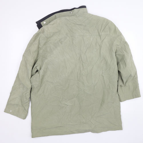 Individual wear Womens Green   Rain Coat Coat Size 14