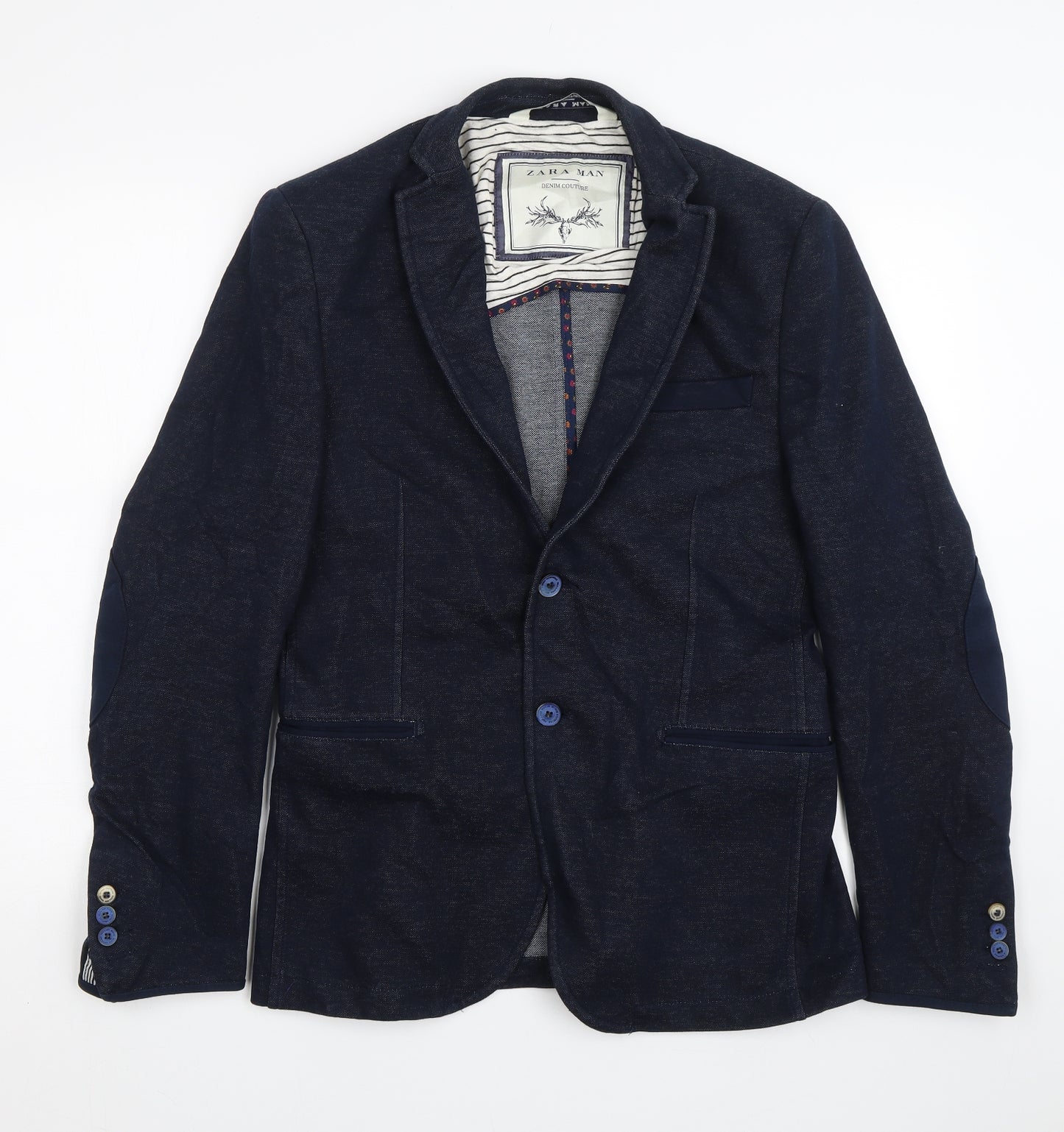 Zara Mens Blue   Jacket Suit Size L
