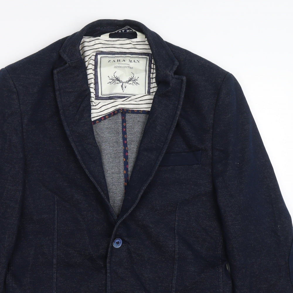 Zara Mens Blue   Jacket Suit Size L