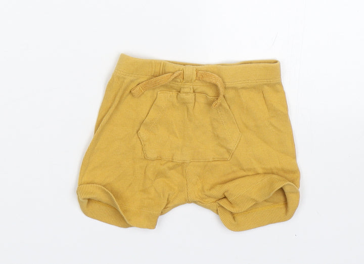 TU Baby Yellow Cropped Trousers Size 6-9 Months - Shorts