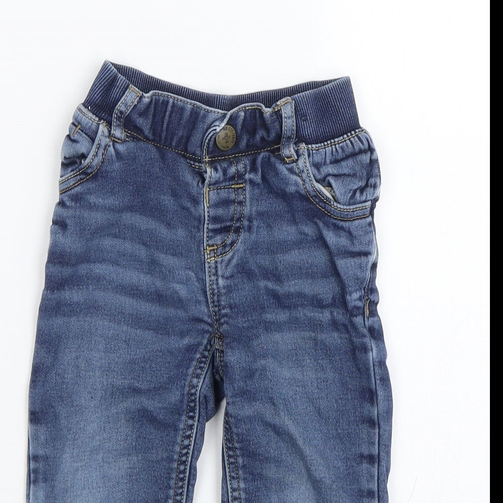 Nutmeg Boys Blue  Denim Jogger Trousers Size 18-24 Months