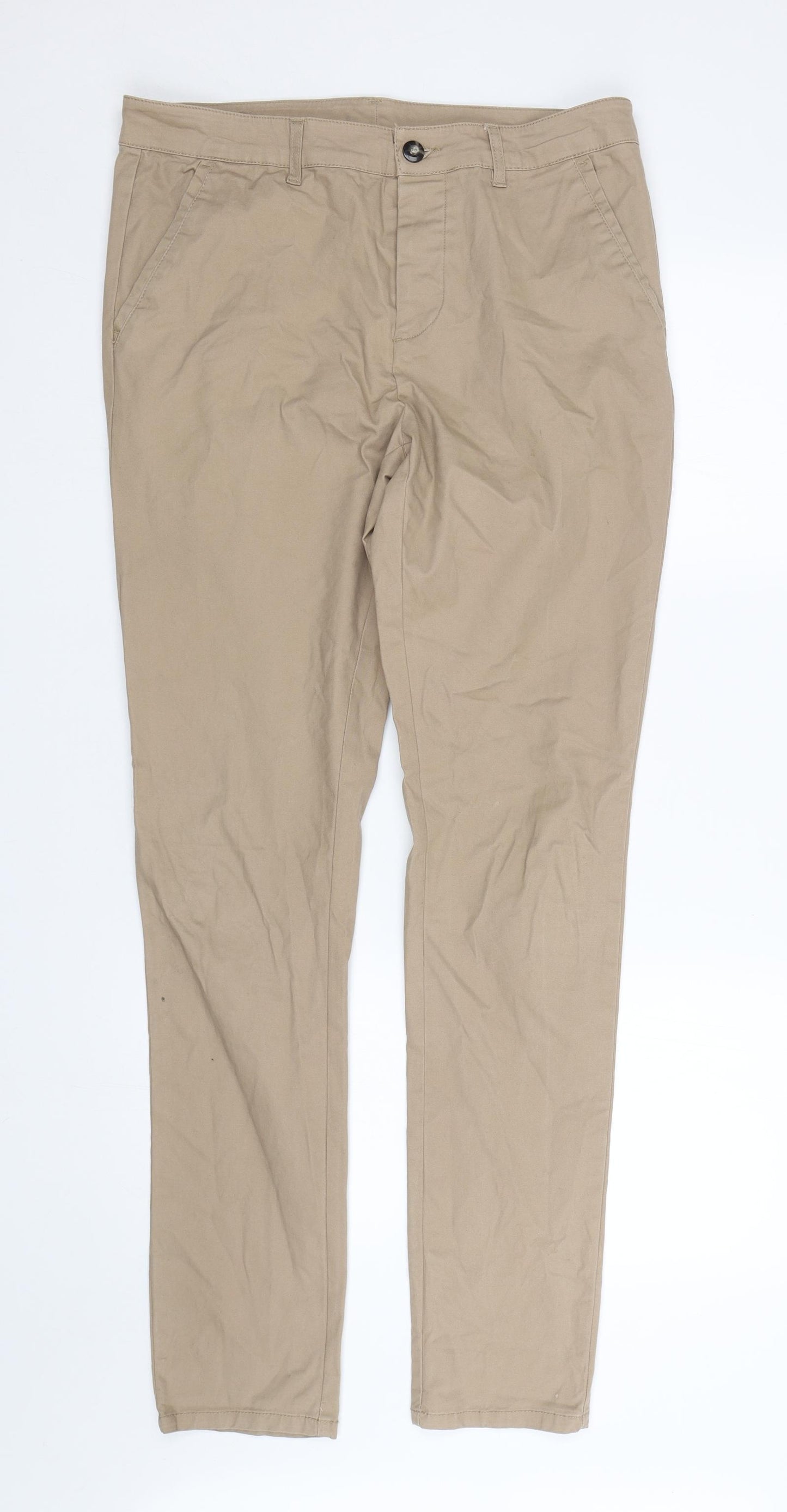 ASOS Mens Brown   Trousers  Size 34 L32 in