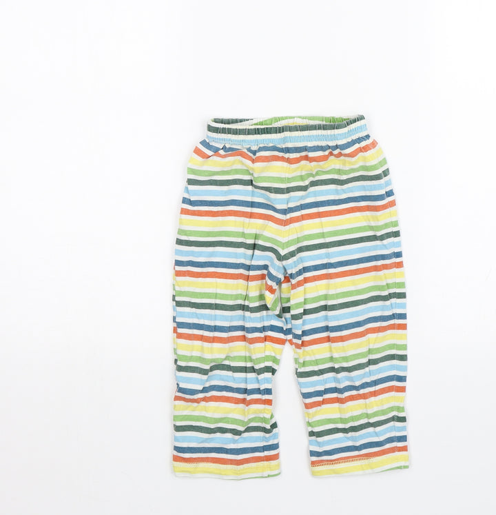 George Boys Multicoloured Striped Pyjama Pants Size 2-3 Years