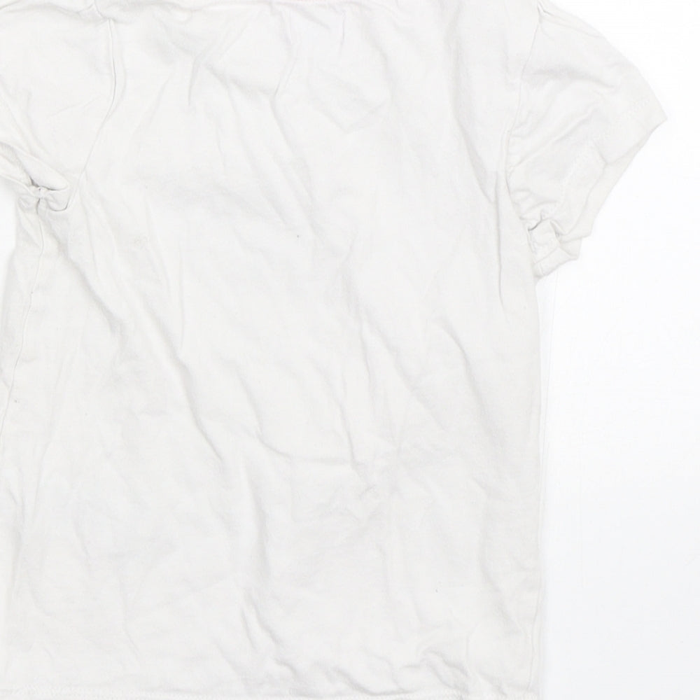 F&F Girls White   Basic T-Shirt Size 2-3 Years