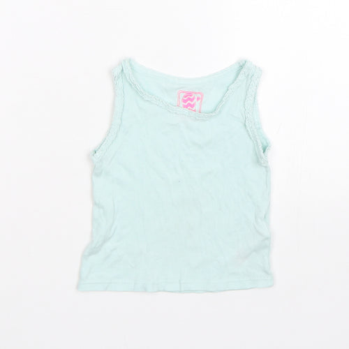F&F Girls Blue   Capri Pyjama Top Size 18-24 Months