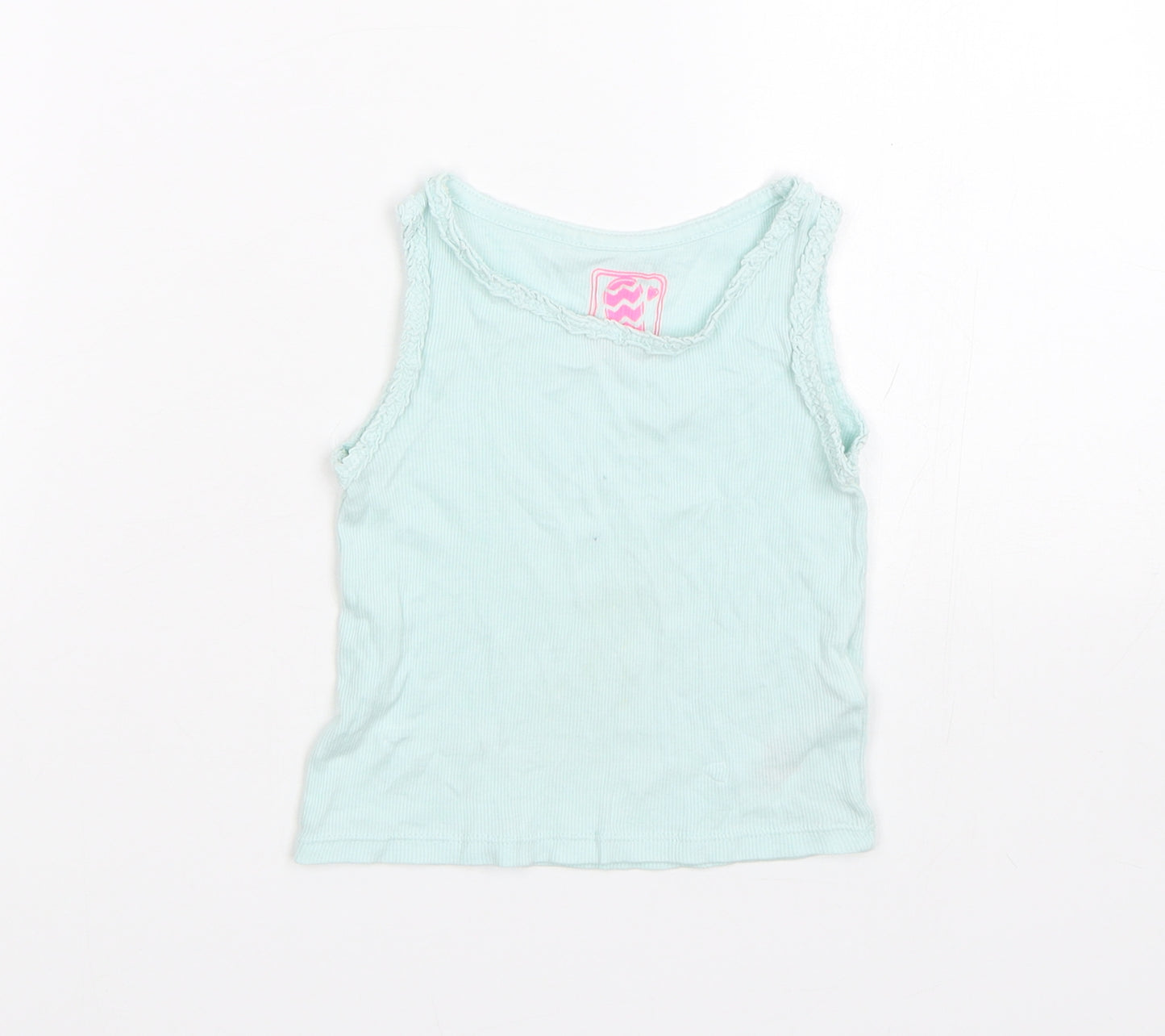 F&F Girls Blue   Capri Pyjama Top Size 18-24 Months