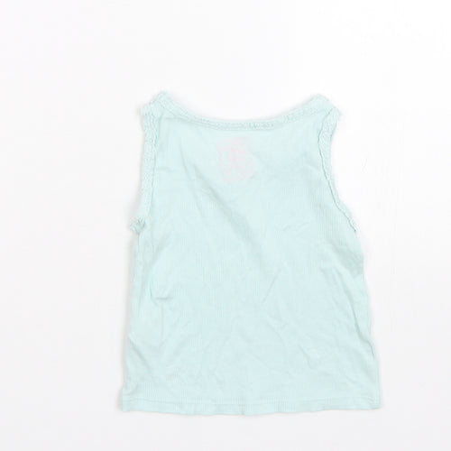 F&F Girls Blue   Capri Pyjama Top Size 18-24 Months